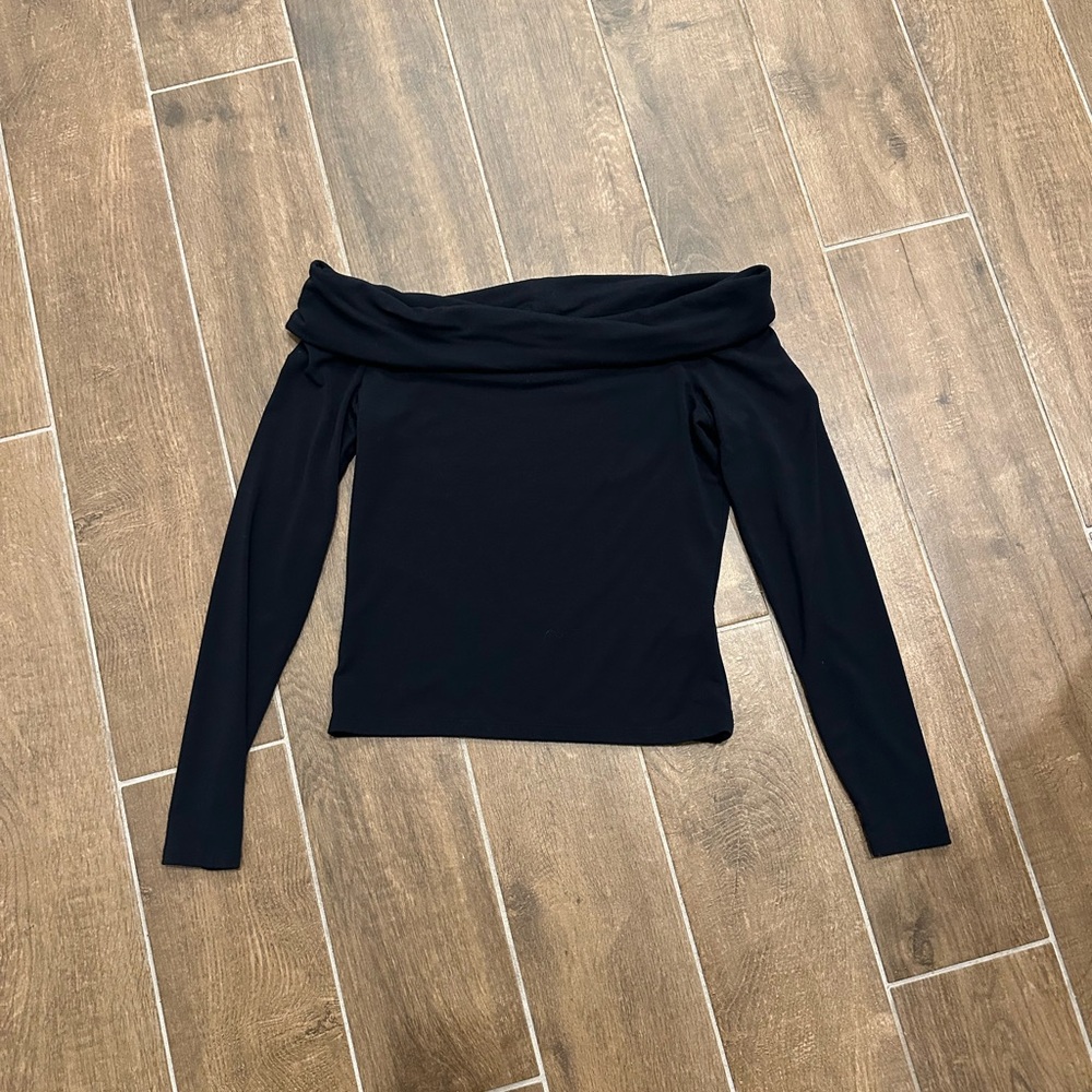 Abercrombie Black Off-Shoulder Top
